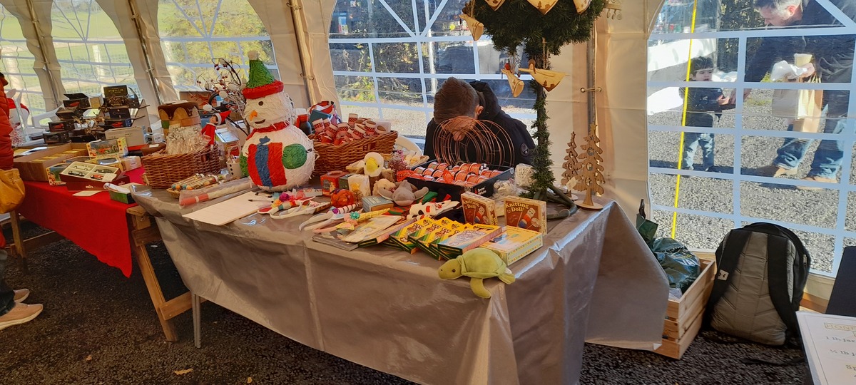 Inside the main marquee